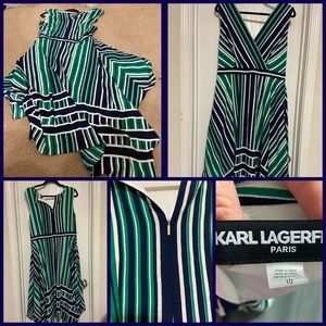 Karl Lagerfeld asymmetrical dress.